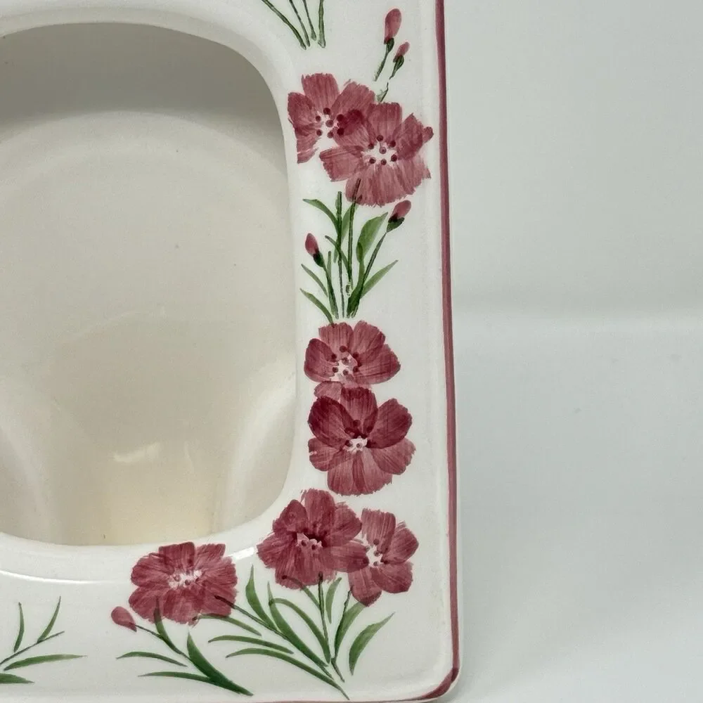 Vintage Porcelain Picture Frame Floral Design – Made in Japan I.W. Rice & Co